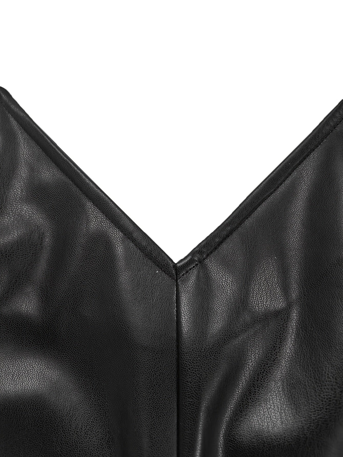 Women'S Elegant Faux Leather Mini Dress - Sleeveless, Black, Fitted with Waist Belt, Ideal for Spring/Summer, Casual to Formal Wear, Casual Dressing | Minimalist Fashion | Elegant Mini Dress, Minidress