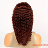 Easter Special Offer 180 Density 5x5 Red Brown Dark Wavy Front Wig 5x5 Glueless HD Lace Front Wig Colorful Curly Lace Closure Front Human Hair Wig
