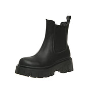 Women Fashion British Style Mid Tube Boots