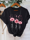 180g T-shirt, Ladies Short Sleeve T-shirt, Printing Trend, Soft And Comfortable Skin-friendly, Refreshing And Simple, Stylish Pullover