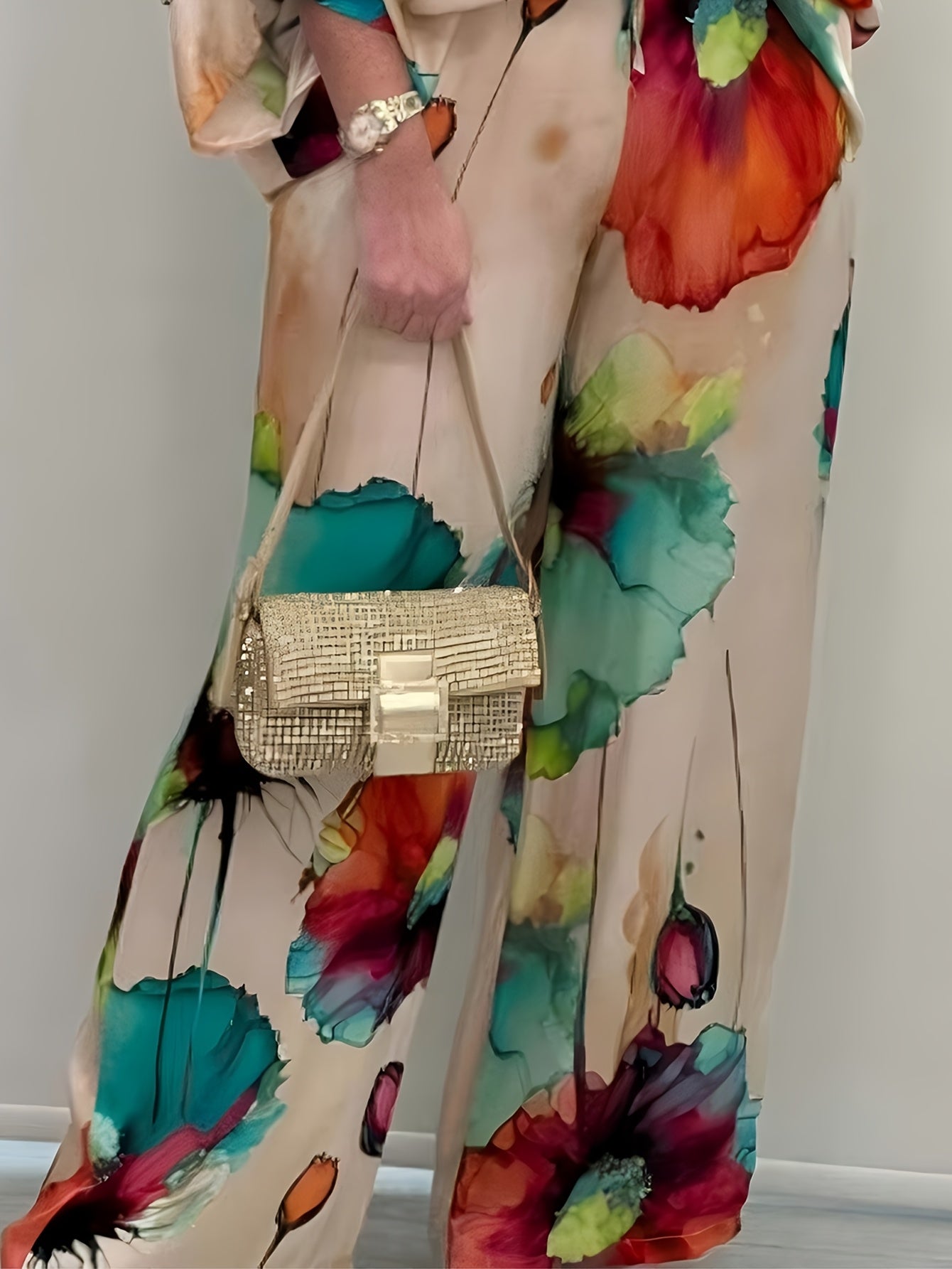 Women's Hoodie and Trousers, Holiday Casual Loose Hoodie and Pants, Printed Two-Piece Set, Medium Thickness Fabric, Suitable for Spring, Summer and Autumn Wear