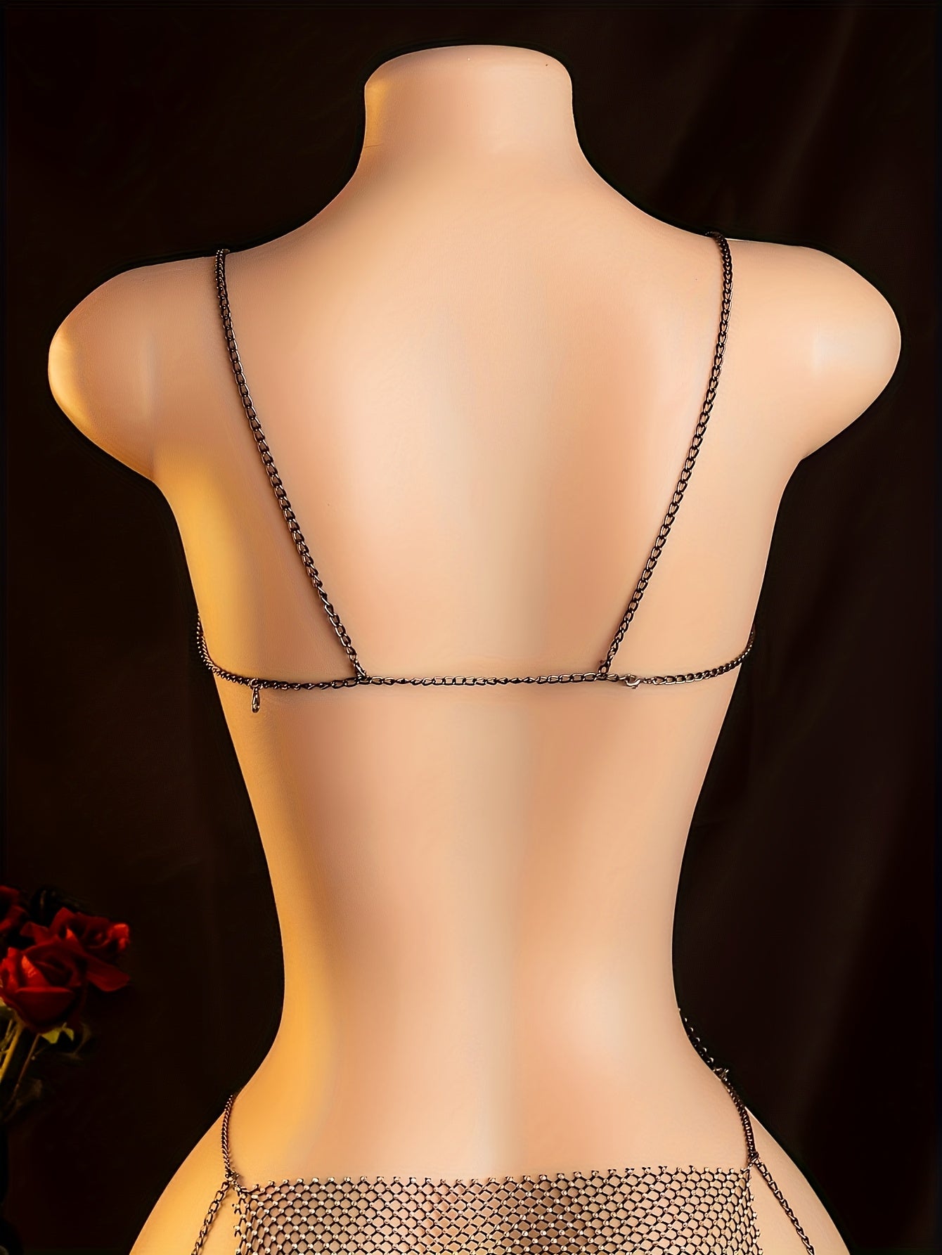 Sexy Lingerie, Sparkling Diamond Dress, Passionate Battle Robe in Bed, Women'S Seductive Dress