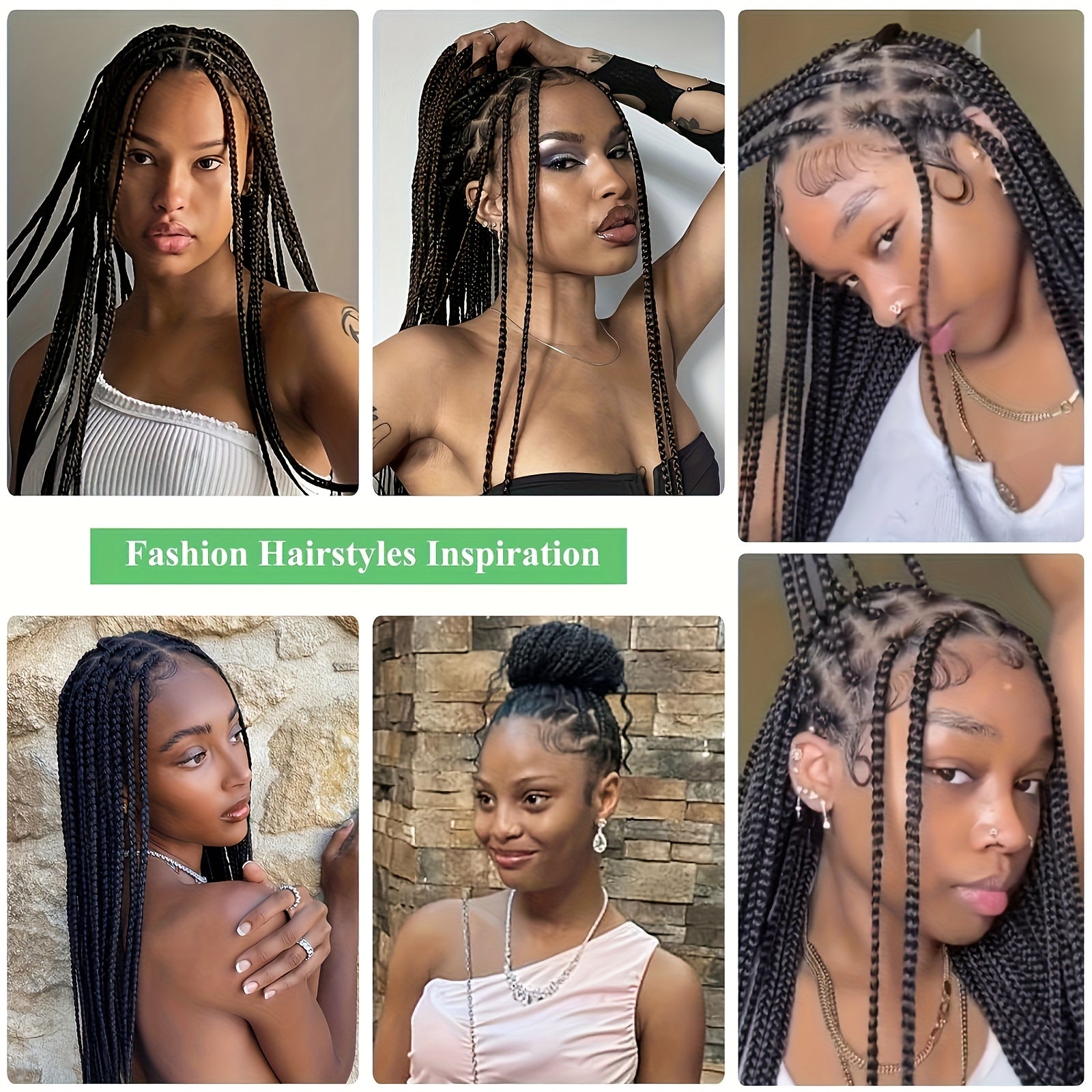 Latest Style Full Double Lace Front Braid Wig for Women - Hand Braided, Knotless Cornrow Braids, Blended Black Hair, Natural Looking, Breathable, Comfortable