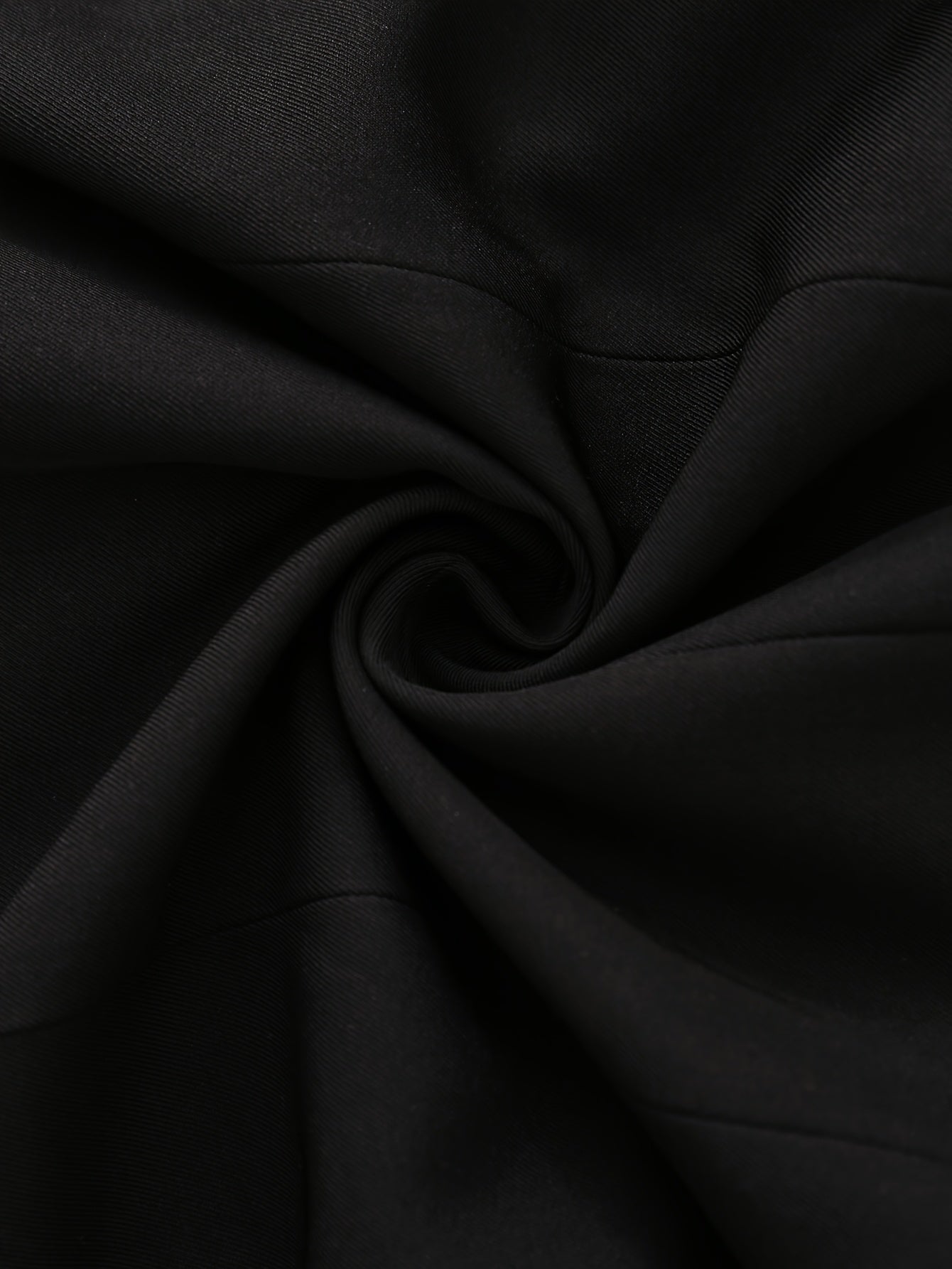 Elegant Black Double-Breasted Blazer with Golden Buttons - Stylish Ruffled White Collar, Long Sleeves, Polyester Fabric, Perfect for Spring/Fall, Formal Attire|Classic Blazer|Polyester Blazer