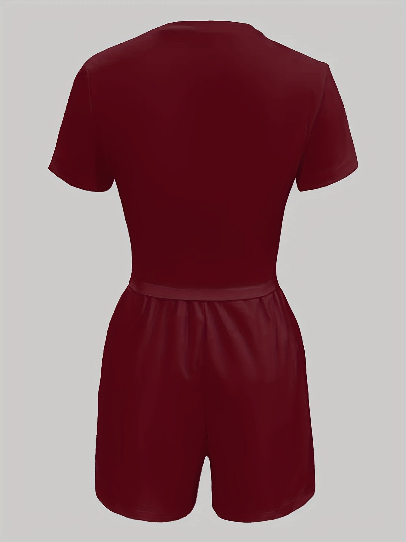 High-End Bamboo Print Short-Sleeve Top And Waist Pants Two-Piece Set for Women