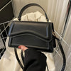 Stylish Mini Shoulder Bag, Women's Crossbody Bag, Solid Flap Square Tote