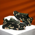 Women's Camouflage Graphic Low-top Lightweight Sports Shoes, Wear-resistant And Anti-slip Comfort Hiking Shoes, Breathable Mesh Sneakers