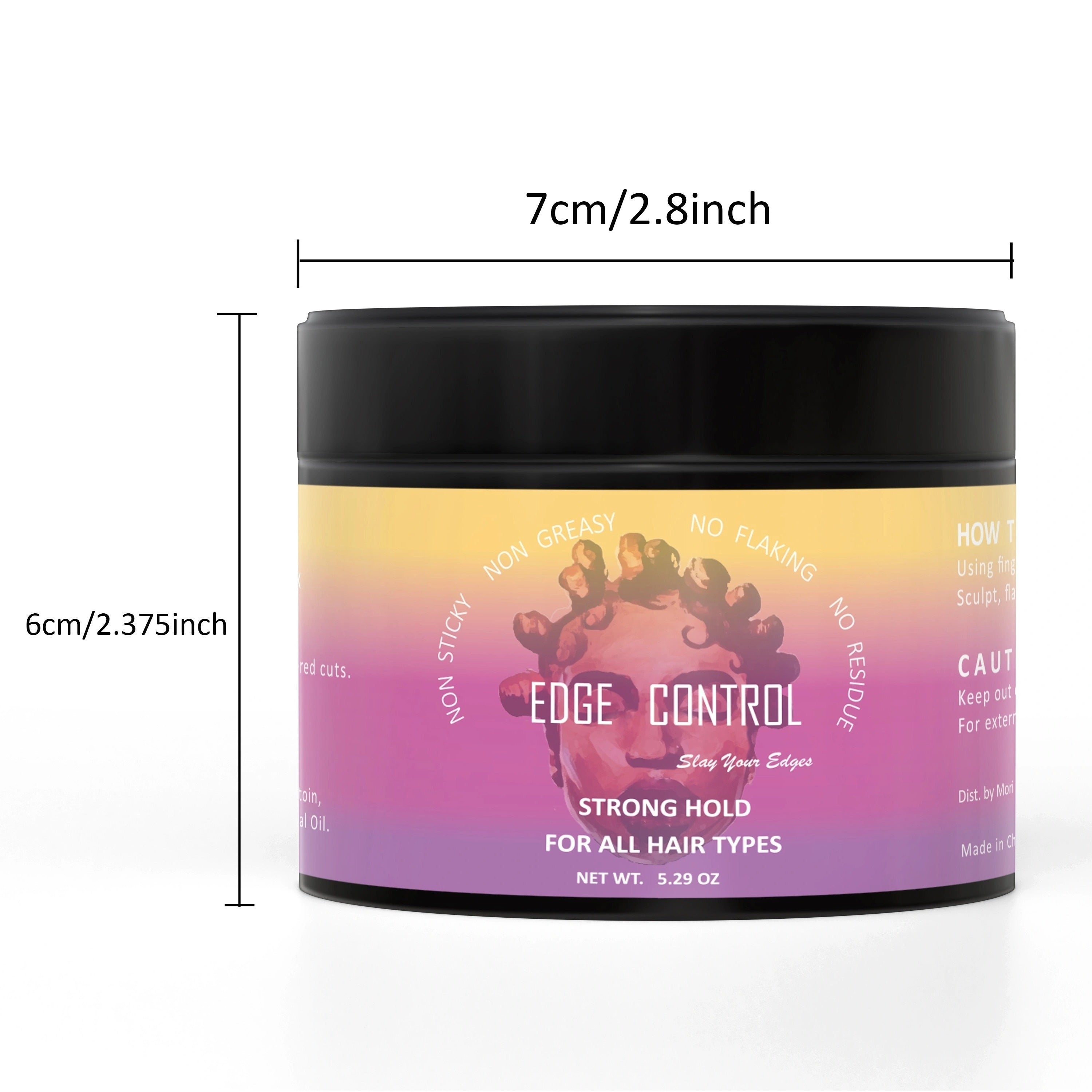 Edge Control Strong Hold Hair Non-Greasy Slay Edge Smoother Hair Styling Wax