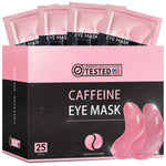 Caffeine, Hyaluronic Acid, Aloe Vera Skincare Eye Mask (25Pairs/box), with Collagen for Long-lasting Moisturizing And Nourishing The Light Beige, Suitable for All Light Beige Type, Visibly Minimize Wrinkles And Fine Lines, Br