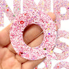 26pcs Pink & Purple Sequin Alphabet Iron-On Patches with Floral Designs – Glittery DIY Decorative Letters for Jeans, Jackets, Bags, Hats, and Clothing Backpacks