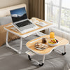 Portable Laptop Bed Table With Cup Holder And Drawer, Multifunctional Tray Holder With Tablet Card Slot-Perfect For Eating, Reading, Writing On The Bed, Sofa, Or Floor - Stable, Durable, And Foldable