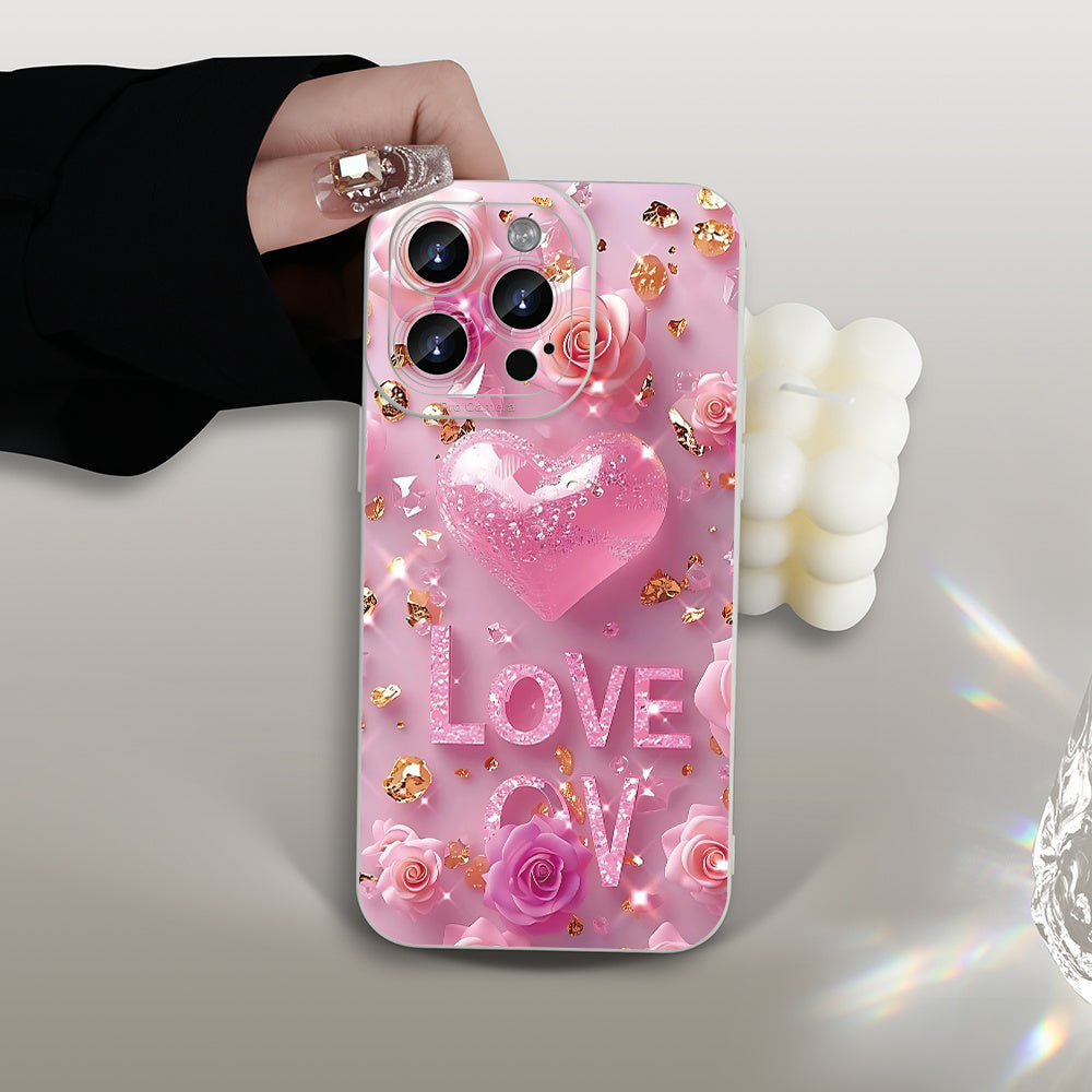 A Trendy Heart-Shaped Phone Cover Ideal for Valentine'S Day, Suitable for Iphone Models 16/15/14/13/12/11/XS/XR/X/7/8 Plus/Pro/Max/Mini - a Fashionable Choice That Accommodates Everyone And Makes a Great Present for Friends,