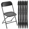 ANTONIA 20/10/8/6/4Set Stackable Plastic Folding Chair Pack with 350lb Steel Frame, Portable Outdoor Commercial Seat Perfect for Wedding, Party, Picnic, Dining, and Events Available in Classic White and Black