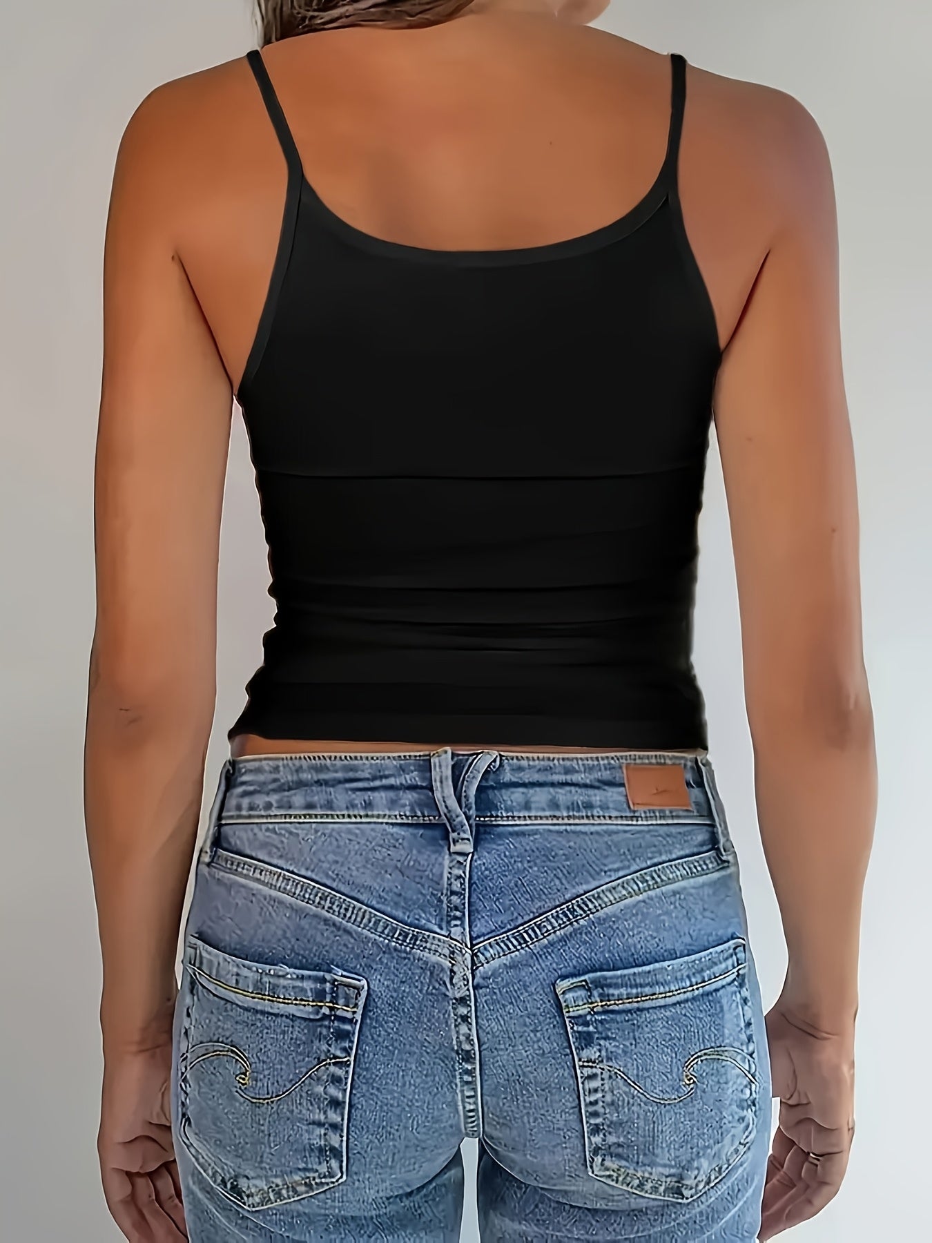 Women's Jamaica Flag Print Sleeveless Cami Top - Vibrant Bold Lettering with Green, Yellow & Maroon Emblem - Casual Spaghetti Strap Summer Crop Top