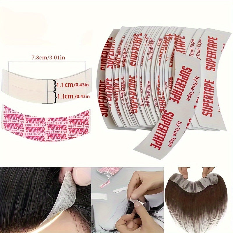 20/40pcs Waterproof Lace Wig Tape - Strong Double-Sided Adhesive for Secure Hair Extensions & Wigs,