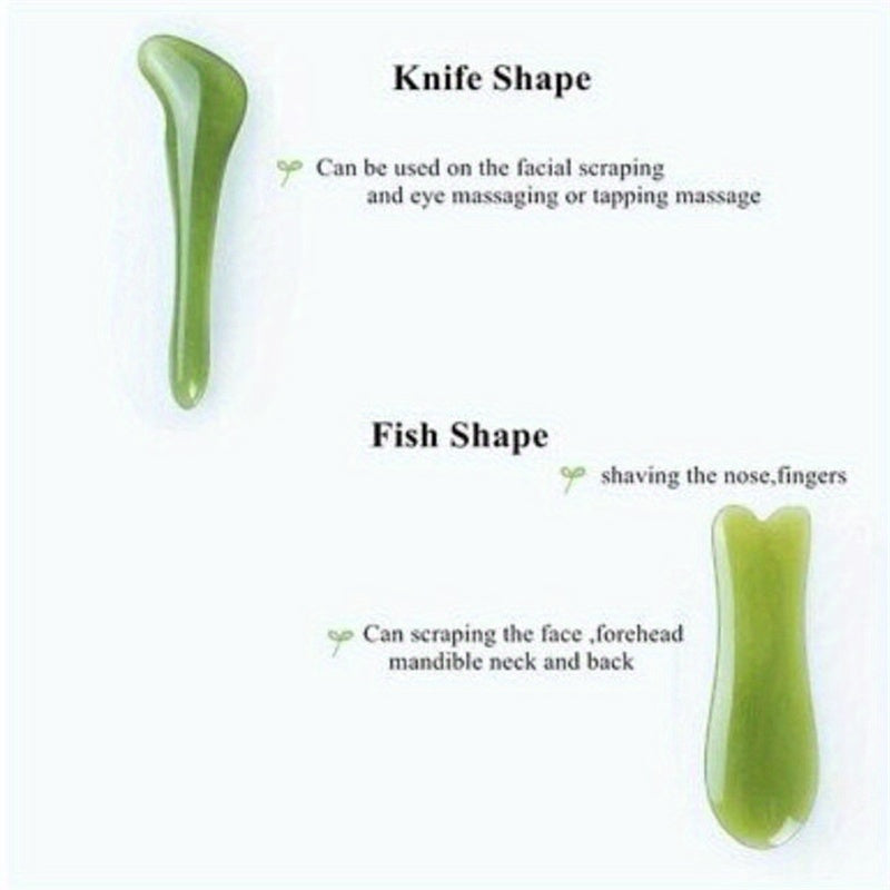 7pcs Gua Sha Beauty Massage Tool Set - Natural Resin Gua Sha Scrapers For Face, Back & Neck - Relax Muscles & Release Stress - Mother's Day Gift