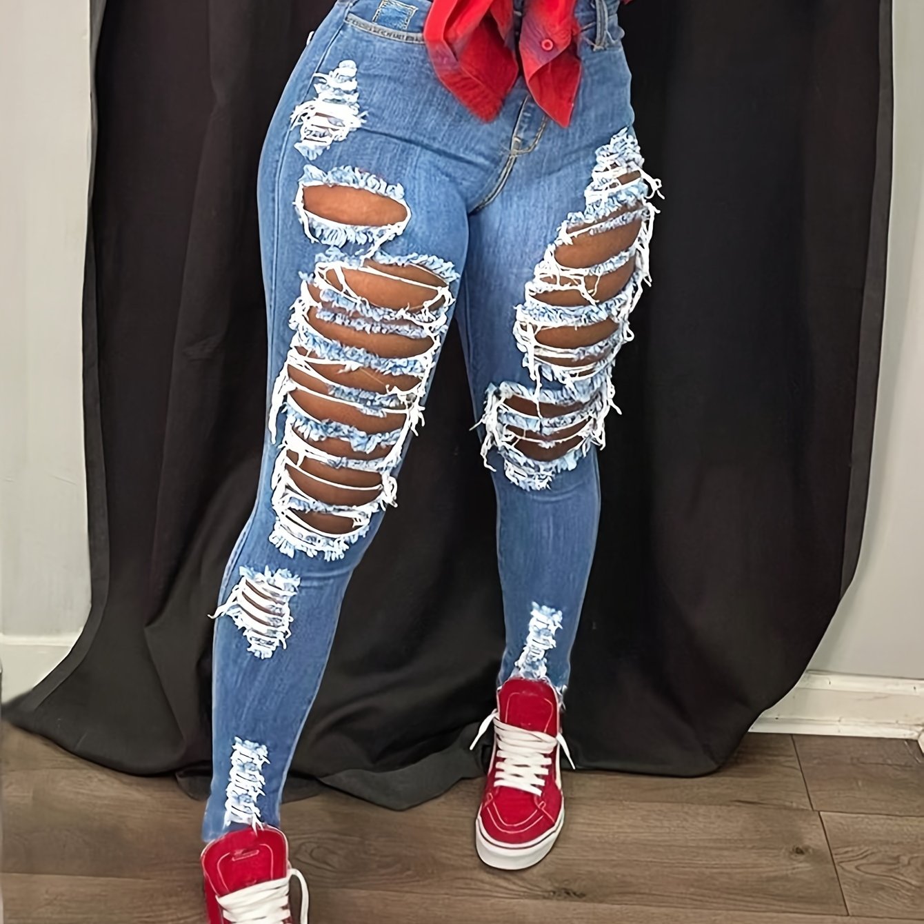 Stretchy Petite Fit Ladies Jeans - Cross-Border Fashion, Tight Cut, Small Feet, Comfortable, High-Quality Denim, Versatile, and Chic