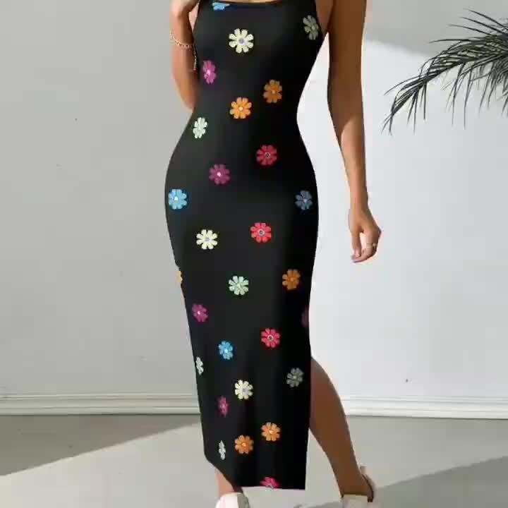 Elegant Summer Fitted Floral Dress