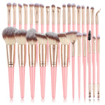 30pcs Makeup Brush Set, Soft Synthetic Brushes, Nylon Palm Brush, Suitable for All Skin Types, Foundation, Blush, Eyeshadow, Eyebrow Brush, Lip Brush, Professional and Beginner Set, Easy to Carry, No Fragrance Makeup Tools
