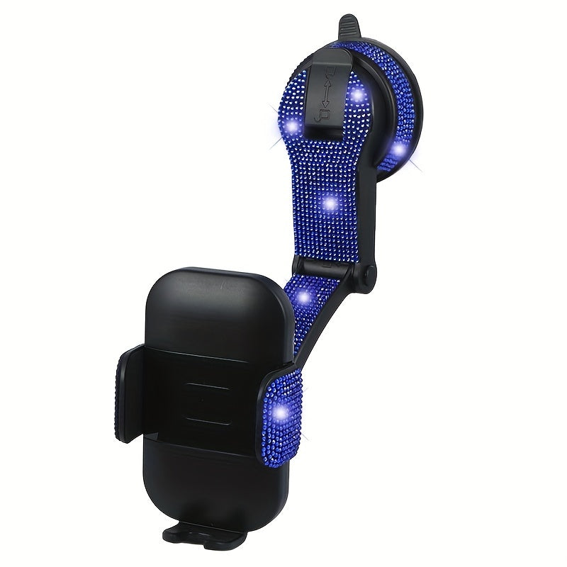 Car Diamond Mobile Phone Holder Suction Cup Car Mobile Phone Holder Universal Multi-Function 360 Rotation Anti-Shake Navigation Holder