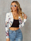 2025 Spring Women's Fashion Street Print Cardigan Short Suit Jacket