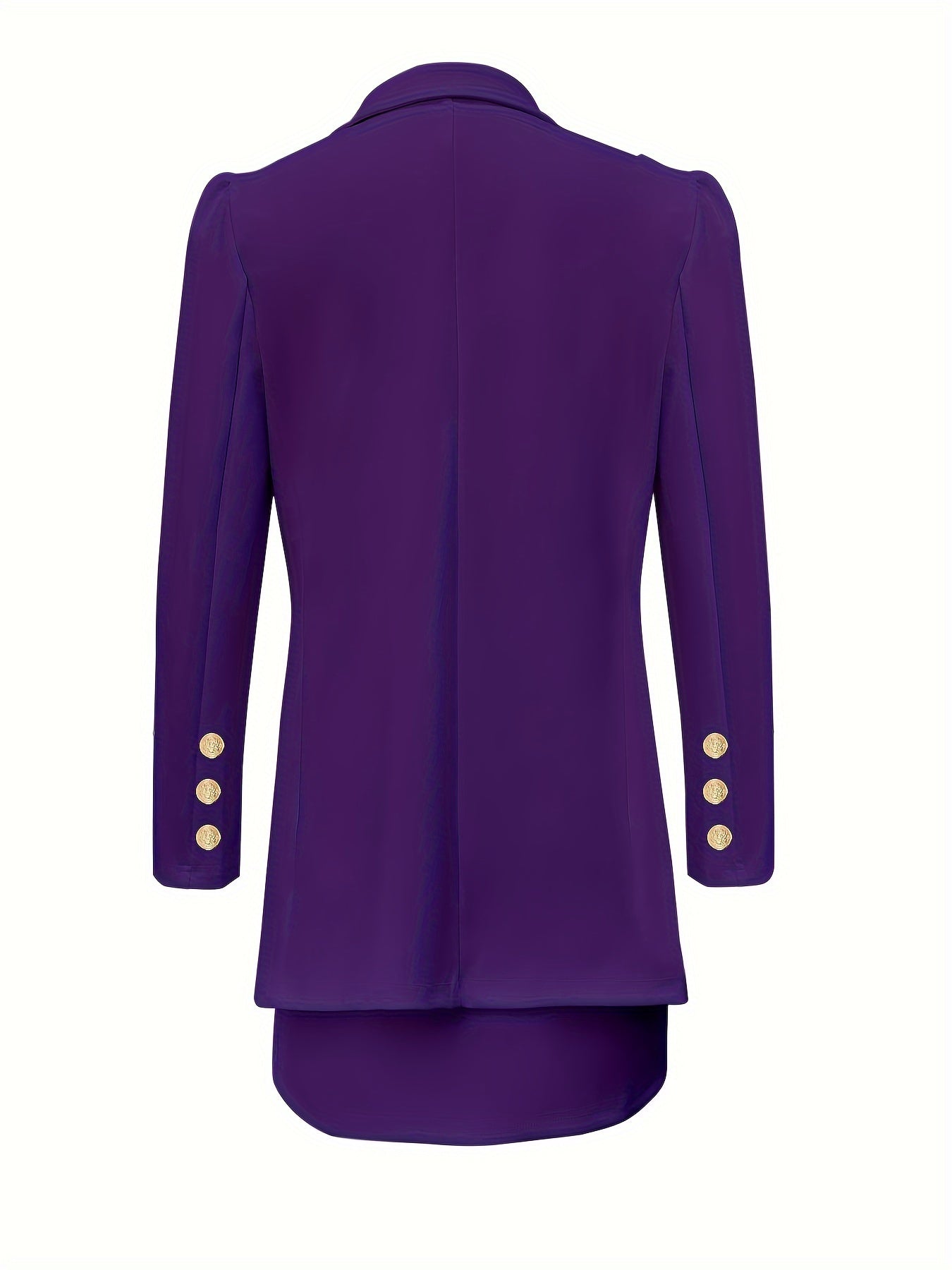 Two-piece Set, Solid Long Sleeve Elegant Blazers & Mini Skirt, Women's Clothing