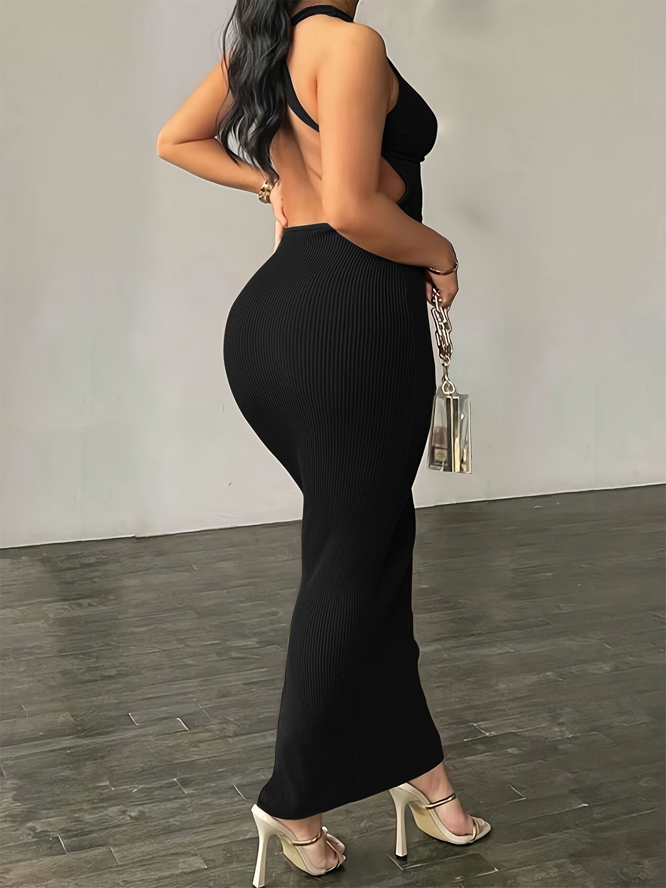 Vibrant Ribbed Bodycon Dress - Sleek Sleeveless Design, Comfortable Stretch Fabric, Flattering Fit, Perfect for Spring and Summer, Women's Elegant Clothing for Outdoor Activities