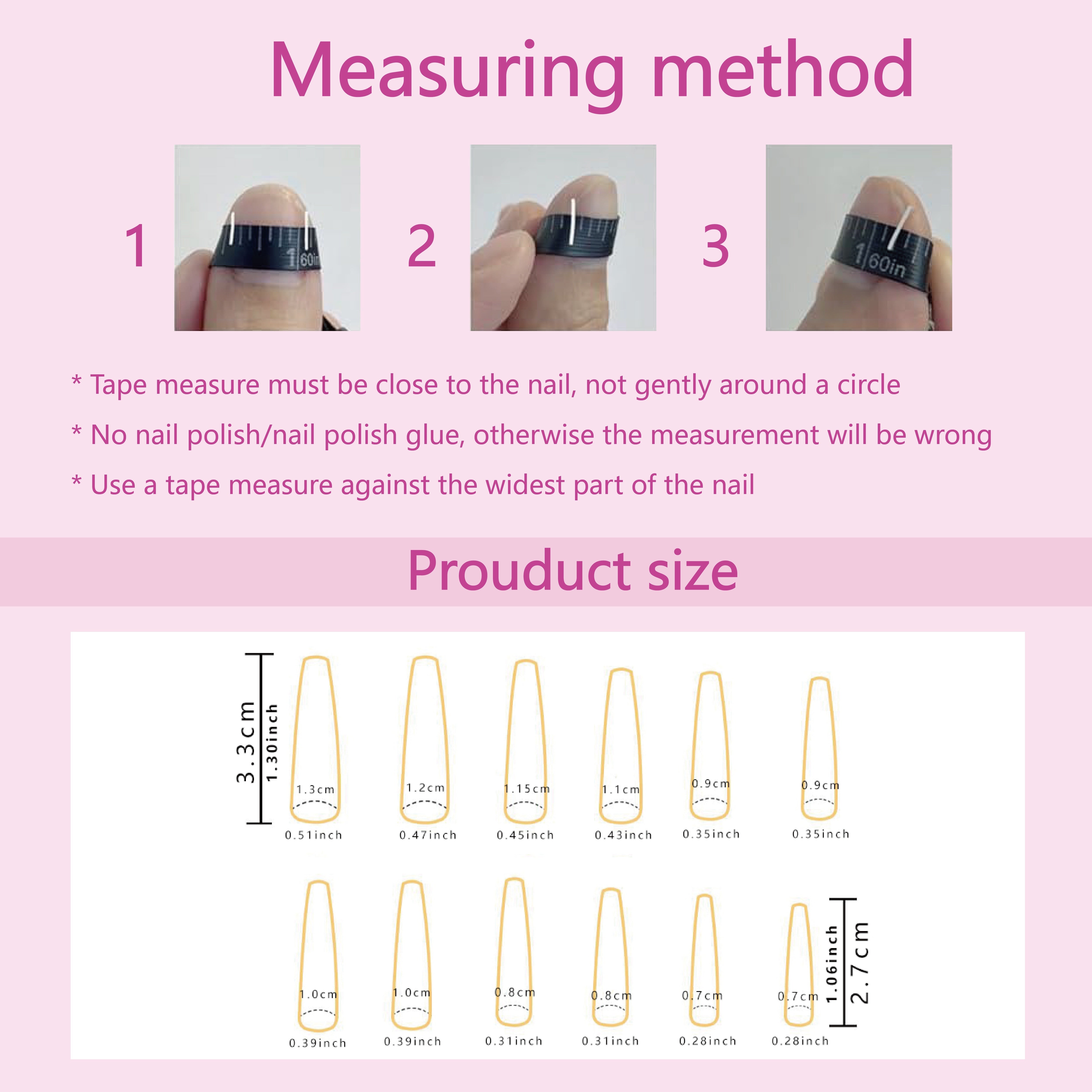 Queen Style, Long Ballet Marble Ombre Press-On Nails with Golden Foil Accents for s - 24pcs, Includes 1 Jelly Glue & 1 Nail File, Perfect Fit and Durable