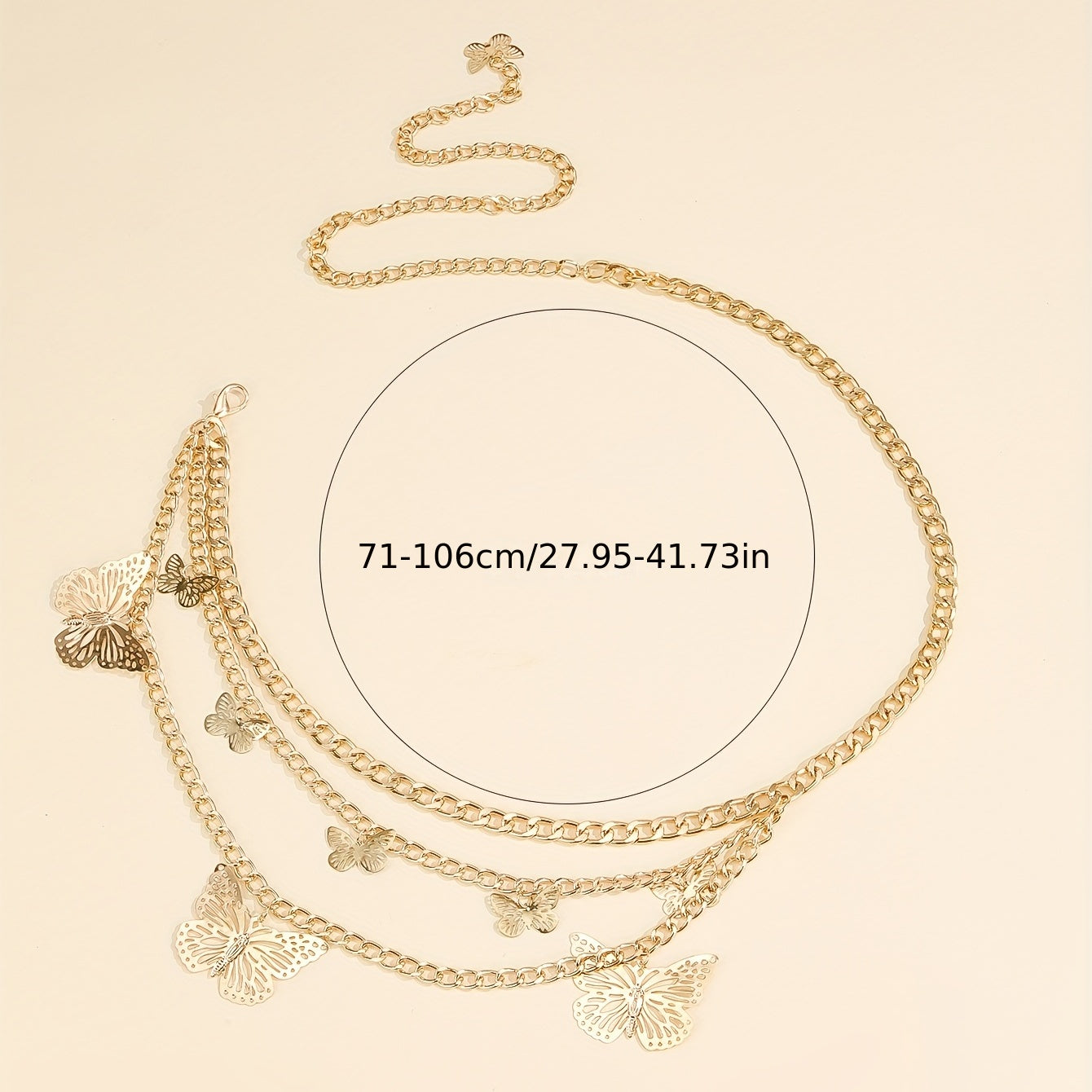 Ladies Fashion Butterfly Body Chain - Perfect for Beach Vacation & Party, Sexy Accessory Gift
