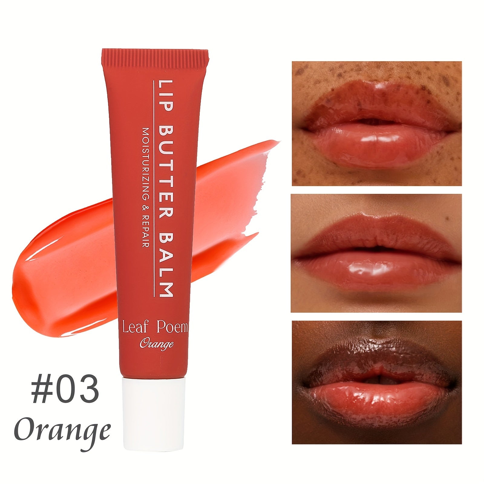 Hydrating Shimmer Lip Balm – Berry Tinted Lip Repair with Moisturizing Plant-Based Squalane, Glitter Finish, Anti-Dryness for All Skin Types