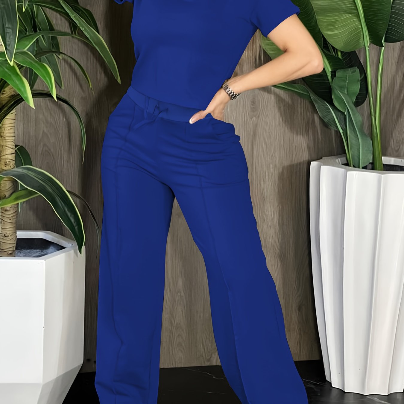 9001 Directional Vacation European And American Outdoor Sports Leisure Home Vacation Style Outfit Pants Set