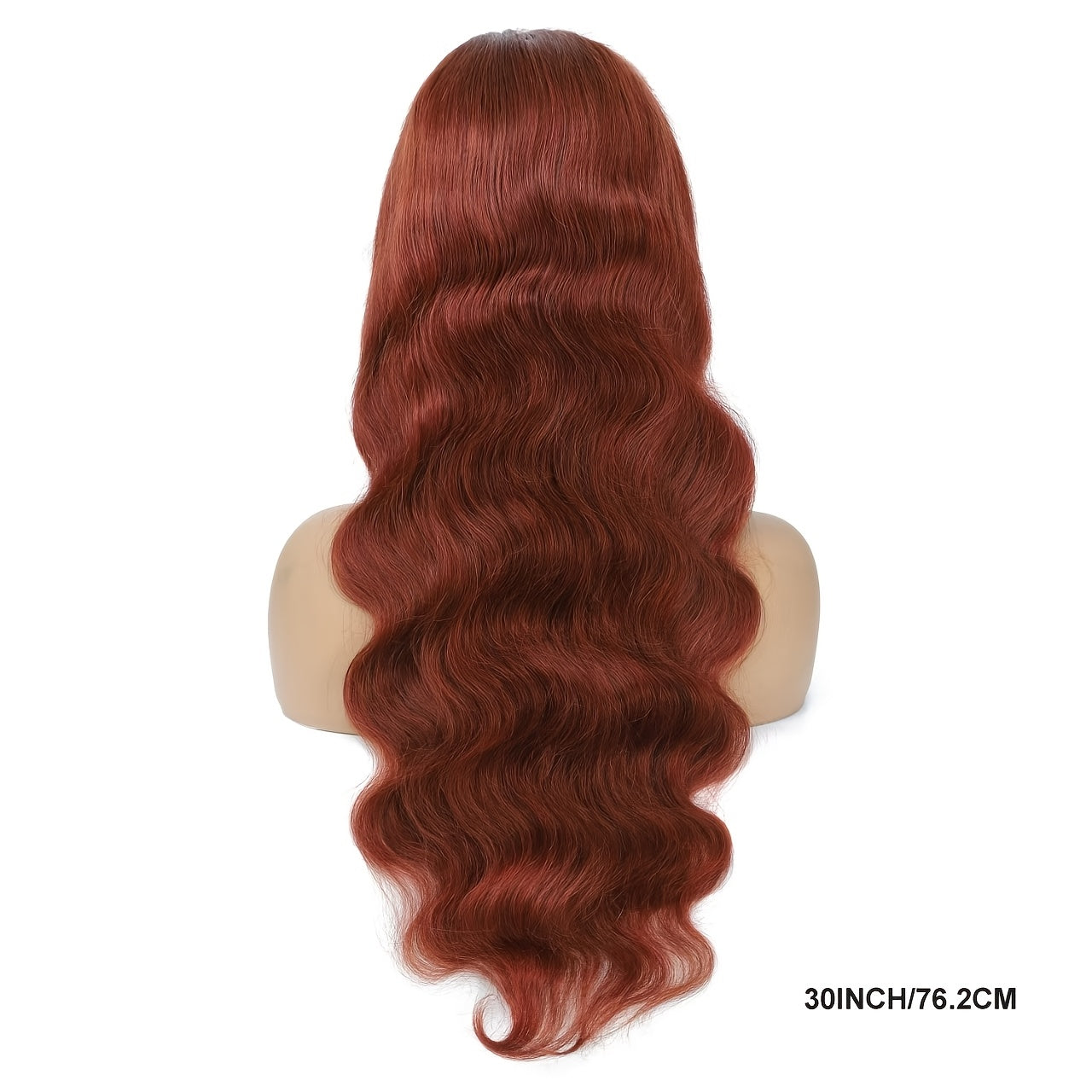 Reddish Brown Lace Front Wig Human Hair HD Transparent 13x4 Lace Front Wig Body Wave Human Hair Wig With Baby Hair 180% Density Pre-Plucked For Women