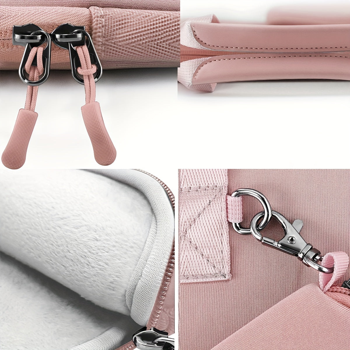 1pc 13-14 inches Laptop Sleeve Elastic Neoprene Case Notebooks Hand Bag with Handle and Small storage bag
