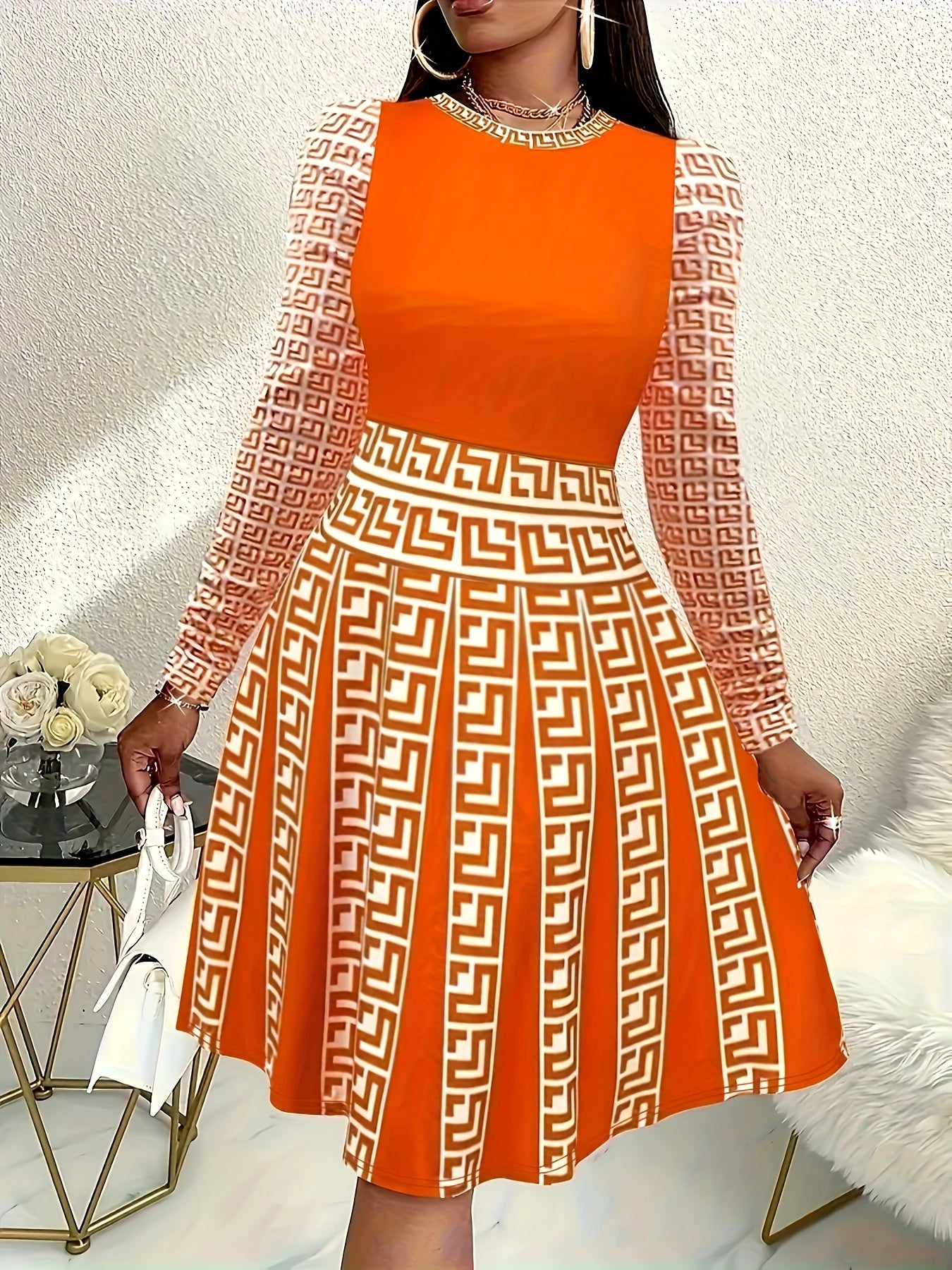 Stylish, Casual, And Elegant Printed Dress