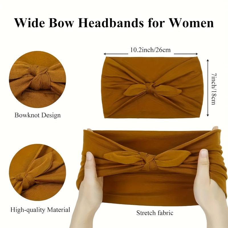 4pcs Wide Rabbit Ears Elastic Ribbon Hair Accessories Suit, Sports Yoga Headband, Soft And Comfortable Wide Brim Hair Band, Valentine'S Day Gift For Women