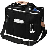 Canvas Tote Bag with Multi-Pocket for Women, Stylish & Spacious Messenger Bag - Durable, High-capacity, Versatile with Comfortable Single Shoulder Strap And Organized Compartments
