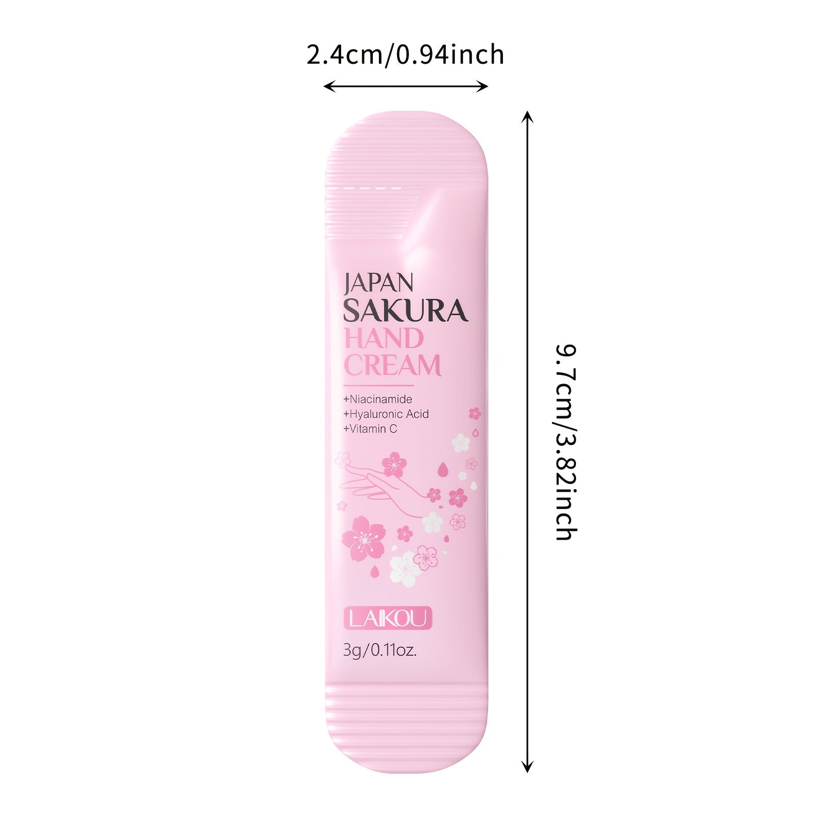 LAIKOU 20pcs Japan Sakura Hand Cream - Hypoallergenic, Moisturizing with Glycerin & Vitamin C - Travel-Friendly, Hydrating Dry Skin, Valentine'S Day Gift Option