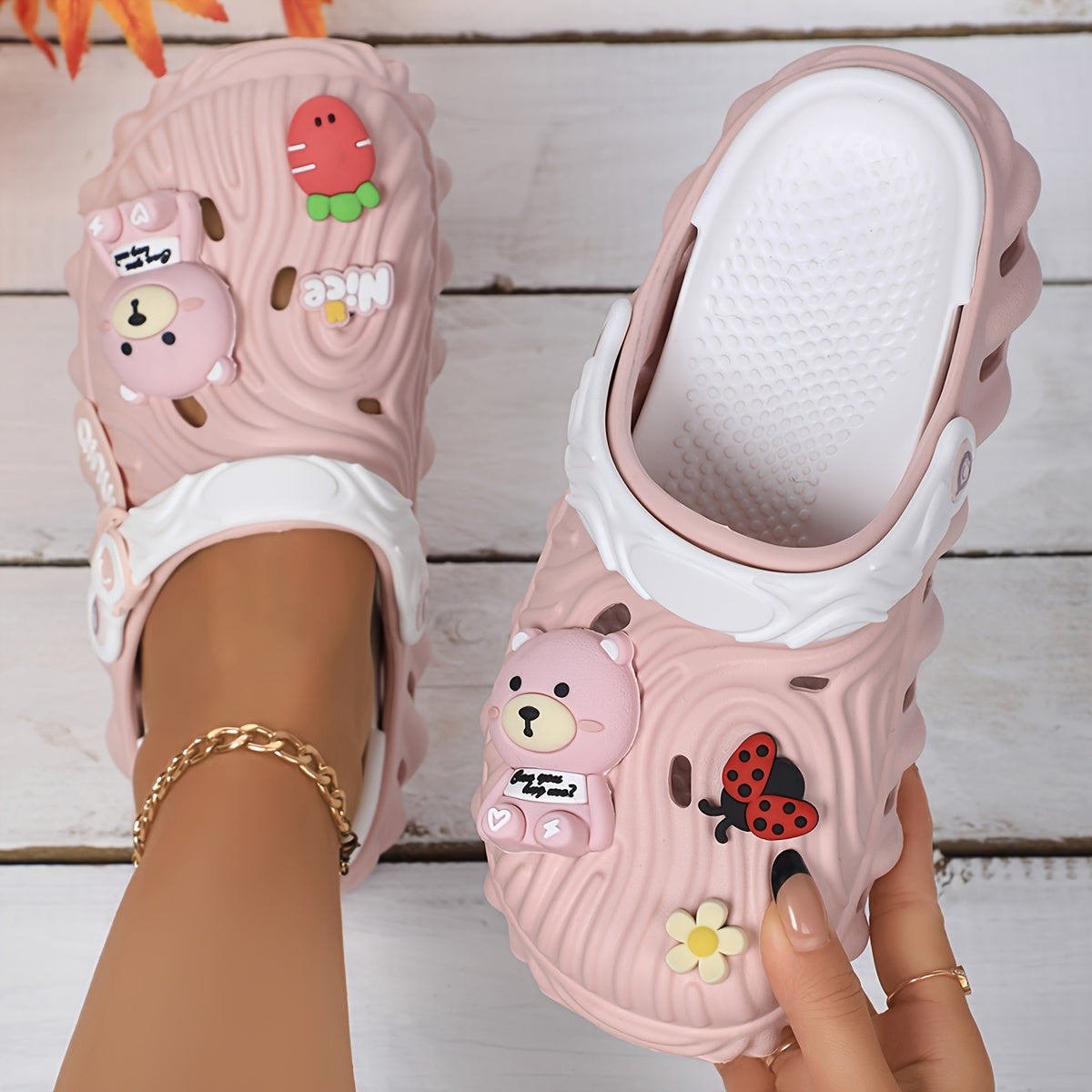 Women'S Cute Cartoon EVA Clogs - Soft, Comfortable, and Versatile for Casual Wear, Slides, and Summer-Ready, Fashion-Forward, Two-Wear Design with Independent Activity Foot Pads, Clogs for Ladies
