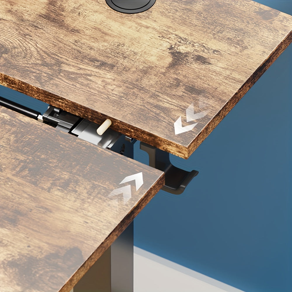 Height Adjustable Electric Standing Desk - 40/48/55/63 Inch Motorized Lift Computer Task Table with Spacious Workspace - Ergonomic Rising Desk for Office and Home with 4 Color Options