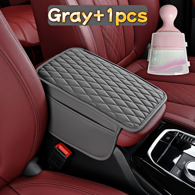 High Quality Armrest Box Pad Combination Set, Armrest Box Protective Cover PU Leather Storage Pad, Multiple Colors to Choose From