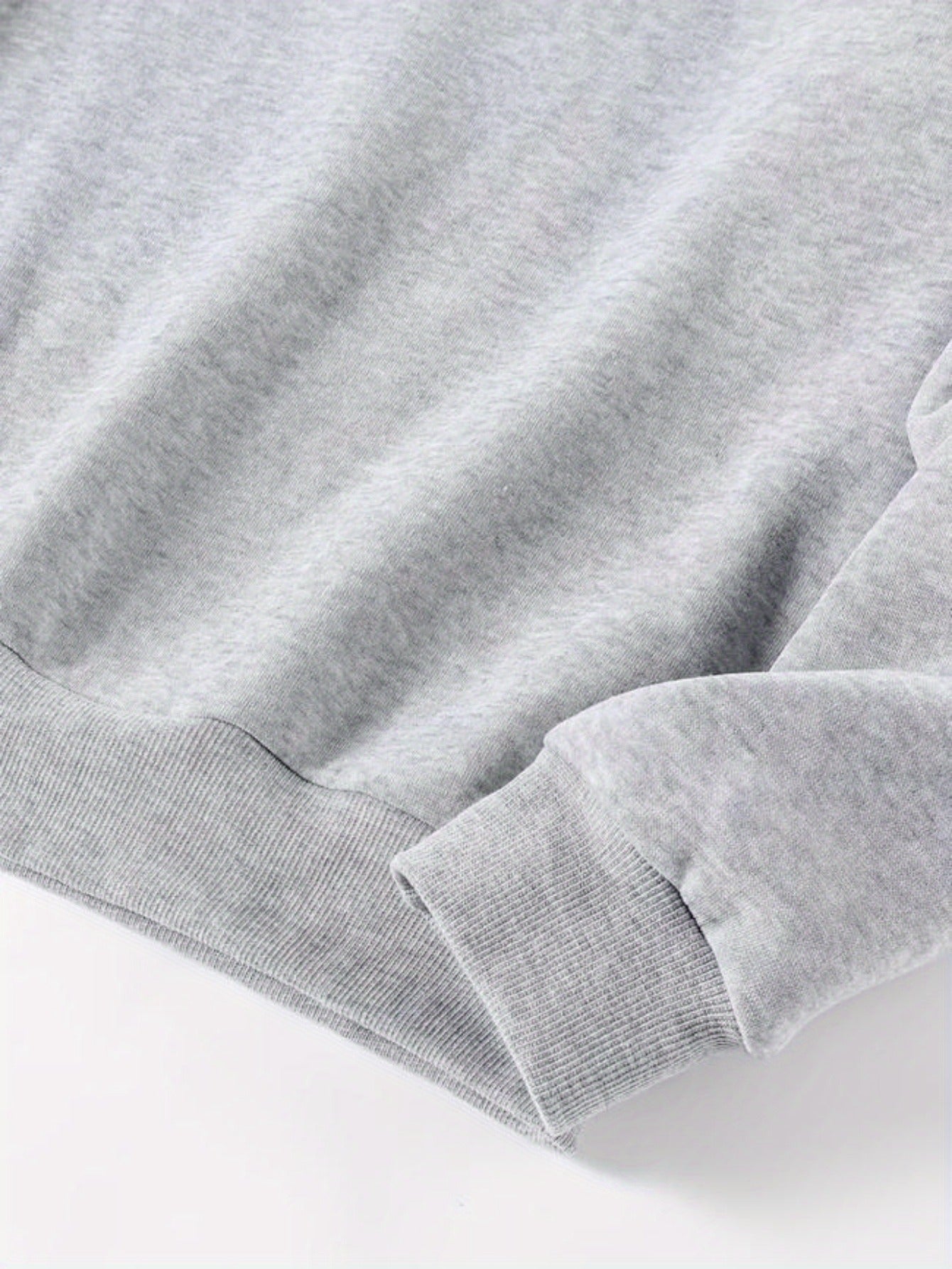 1pc Women'S Casual Crew Neck Sweater, Letter Print Long Sleeve Pullover for Autumn/ Winter, Knit Grey Sweatshirt
