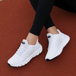 White Sports Shoes For Men And Women, Mesh Breathable Lightweight Running Shoes, Soft-soled Casual Walking Shoes For Women.