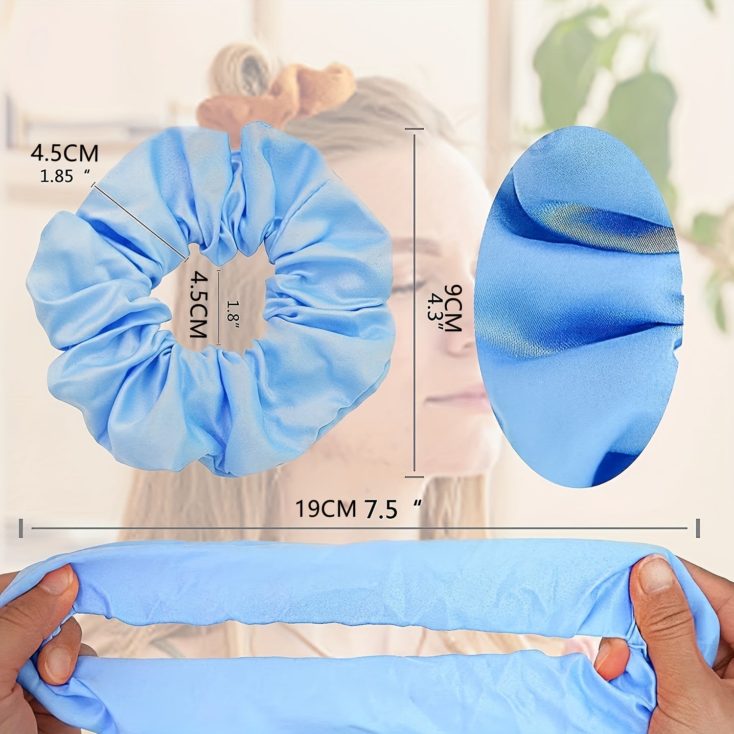 40pcs Multicolor Hair Scrunchies, Satin Silky Hair Ties Ropes Ponytail Holders, Classic Elastic Hair Bands Hair Accessories (40 Colors)