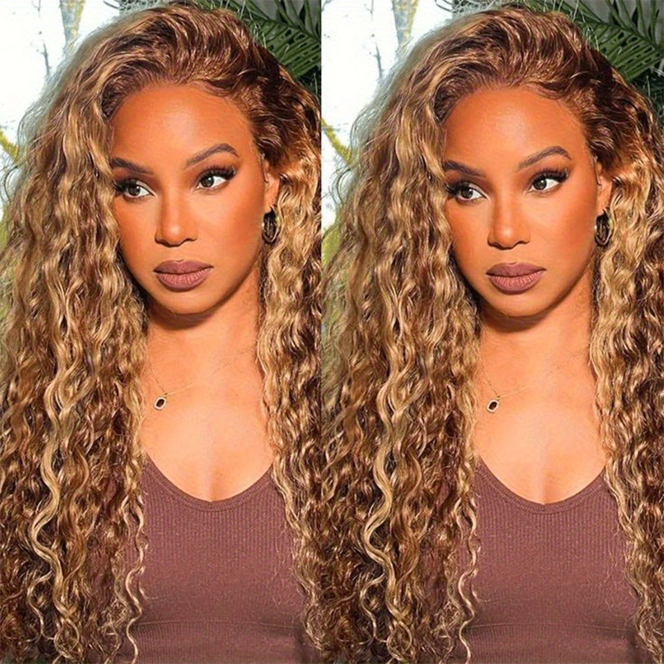Highlight 200 Density 360 360 Frontal Closure Only Wig Full Hd Lace Front Wig 20 Inch P427 Deep Wave Lace Frontal Wig Real Human Hair For Women