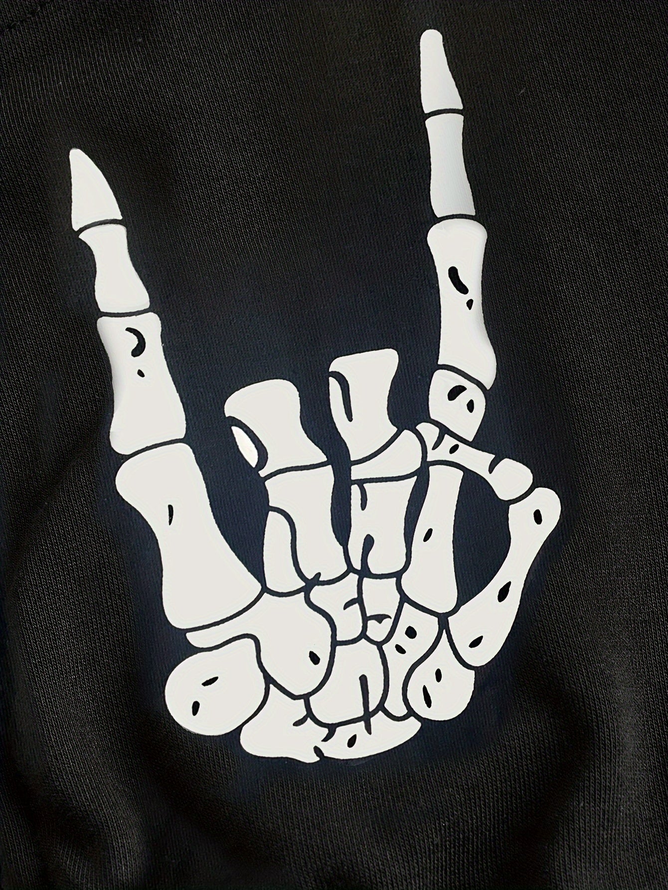 Machine Washable Polyester Print Halloween-Themed Hoodie for Women - Distressed Long Sleeve