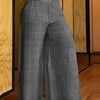 Solid Simple Palazzo Pants, Casual Wide Leg Elastic Waist Pants, Women's Clothing
