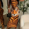 Flirty Tiger Print Cami Dress - Lightweight & Form-Fitting - Perfect for Spring & Summer - Trendy Womens Sleeveless Bodycon Dress