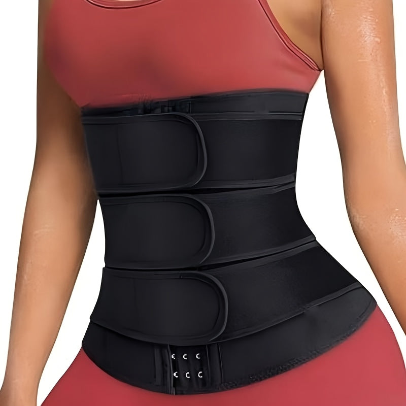 Female Waist Trainer, Waist Belt, Abdominal Control Exercise, Waist Tightening, Sauna Exercise, Waist Slimming Belt, Three Row Buckle, Three Waist Belt, Shaping Waist