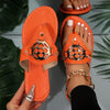 [The Latest Eye-catching Golden Sandals] The Latest Golden Sandals With Toe Clips Are Very Eye-catching.