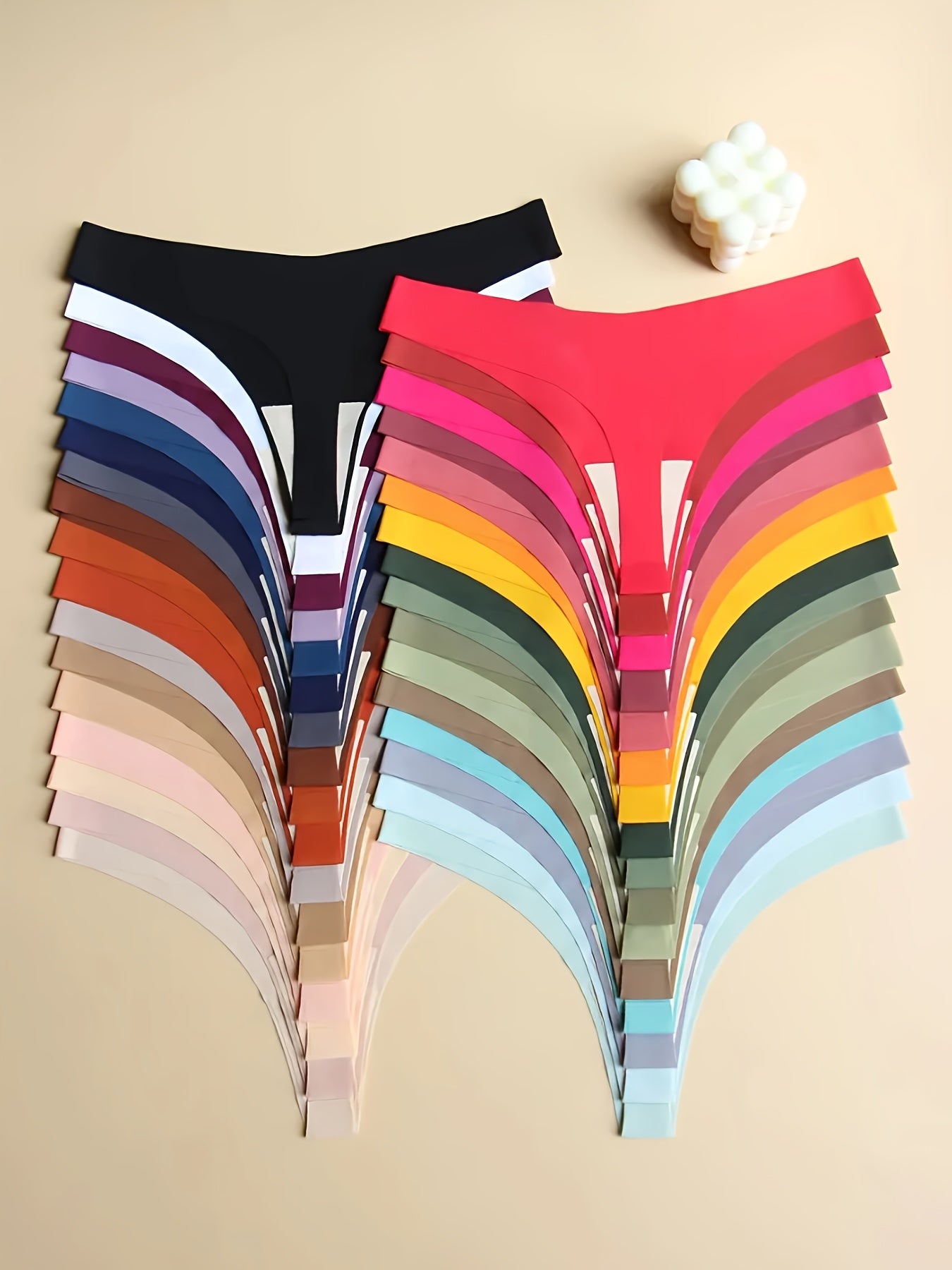 8pcs Thong underwear for women Seamless Thongs for Women - Soft, Breathable, Non-Marking V-Style Underwear in Assorted Comfortable & Stylish Lingerie